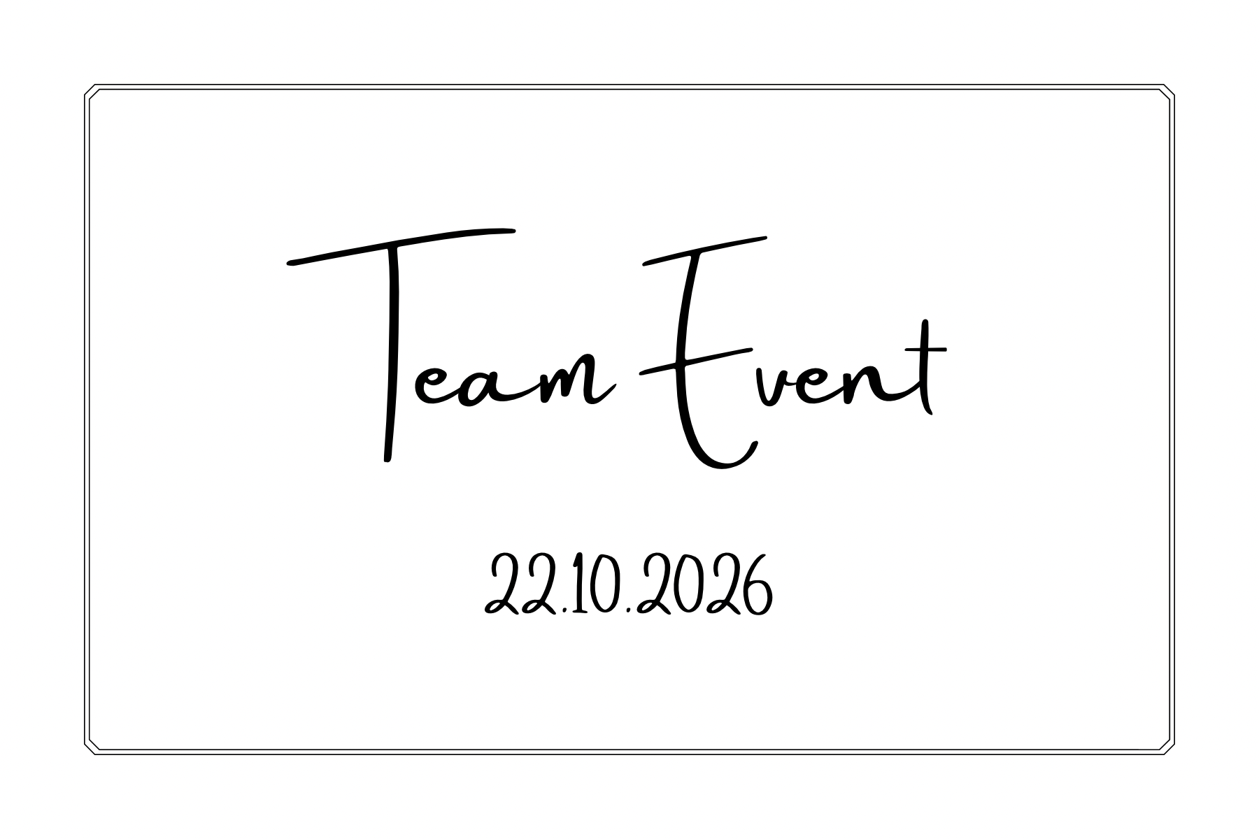 Team Event – 22.10.26
