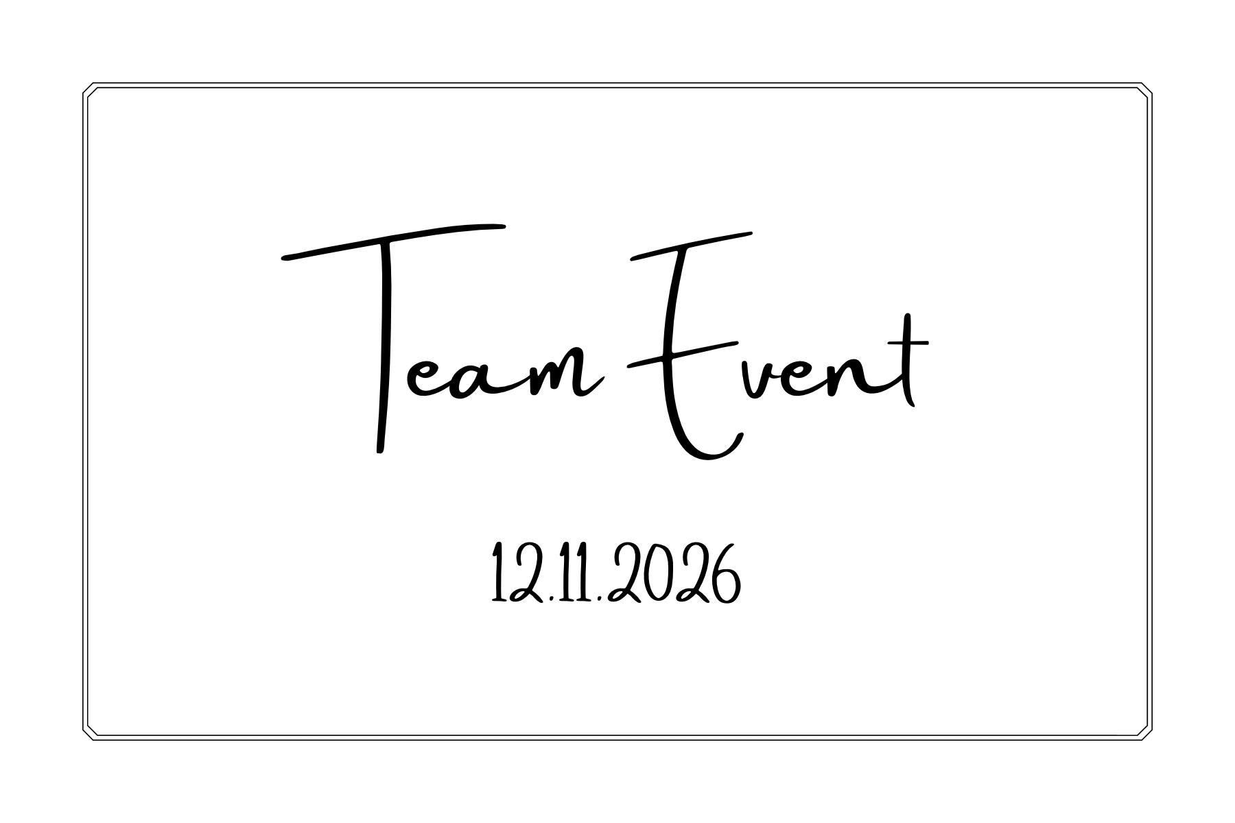 Team Event – 12.11.26